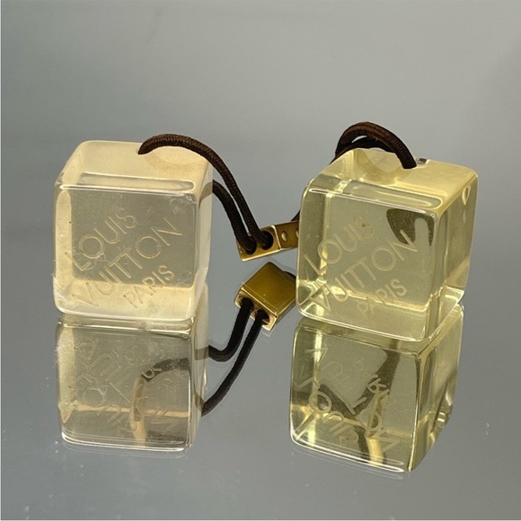Louis Vuitton clear cube hair Tie with box and dust bag - Picture 13 of 15